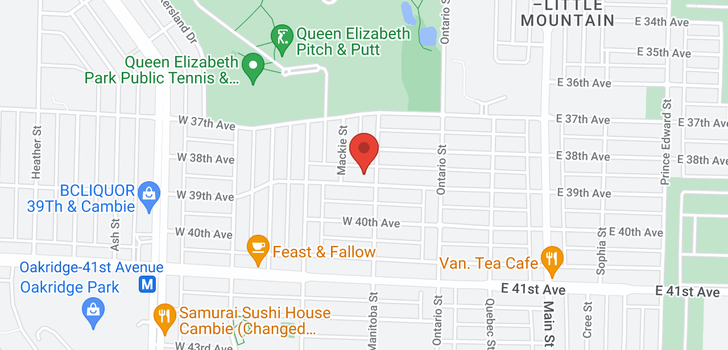 map of 115 W 39TH AVENUE